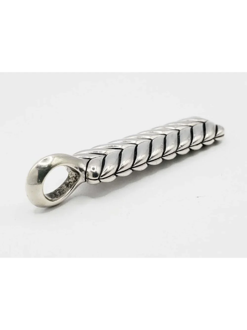 David Yurman Chevron Ingot Tag Sterling Silver